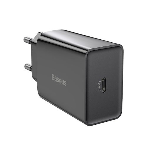 Baseus CCFS-SN01 Speed mini Quick Charger 1C hálózati adapter, USB Type-C, PD, 3 A, 20 W, fekete