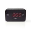 Nedis CLAR002BK ébresztőórás rádió, FM/AM, 0.9" LED kijelző, programozható, fekete