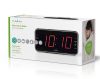 Nedis CLAR004BK ébresztőórás rádió, FM/AM, 1.8" LED kijelző, programozható, USB töltés, fekete