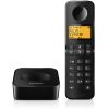Philips D2601B/53 DECT telefon, kihangosítható, hívóazonosítás, 550mAh akku, fekete