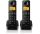 Philips D2602B/53 DECT telefon, 2 kézibeszélő, kihangosítható, hívóazonosítás, 550mAh akku, fekete