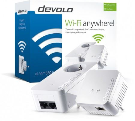 Devolo D 9638 dLAN 550 WiFi Powerline kezdőcsomag