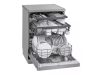 LG DF243FVS szabadonálló mosogatógép, inverteres, 14teríték, 10program, 9.9liter, gőz funkció, 45dB, ezüst