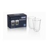 Delonghi DLSC312 Latte macchiato pohár, üveg, 220ml, duplafalú, átlátszó (2db/csomag)
