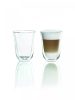 Delonghi DLSC312 Latte macchiato pohár, üveg, 220ml, duplafalú, átlátszó (2db/csomag)