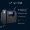 Motorola FW410L asztali vezetékes telefon, kihangosító, GSM, 4G, Wi-Fi, akkumulátoros