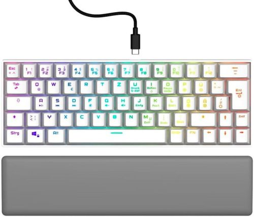 uRage by Hama Exodus 760TKL vezetékes gamer billentyűzet, mini, mechanikus, fehér (13217829)
