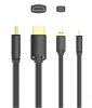Vention micro HDMI/M -> HDMI/M (4K,HD,fekete), 2m, kábel