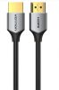 Vention HDMI -> HDMI, (Ultra vékony kivitel, Szürke Aluminum Ötvözet), 0,5m, kábel
