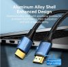 Vention HDMI/M -> HDMI/M (8K, alu, kék), 1,5m, kábel