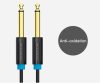 Vention 6.5mm jack/M -> 6.5mm jack/M, (audio,fekete), 10m, kábel