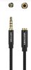 Vention 3.5mm jack/M -> 3.5mm/F , (hosszabbító,audio,fekete), 5m, kábel