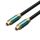 Vention Toslink optikai, (audio,réz, szövet, zöld), 1,5m, kábel