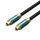 Vention Toslink optikai, (audio,réz, szövet, zöld), 2m, kábel