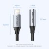 Vention 3.5mm jack/F -> Lightning, 0,1m, kábel