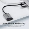 Vention USB 2.0 -> 3.5mm/F (külső, szürke, OMTP-CTIA), 0,15m, hangkártya