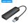 Vention USB-A 3.0 (táppal, 4-Portos, fekete), 0,15m, Hub