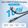 Vention USB-C/M -> USB-C/M, 2m, (5A,fekete), kábel
