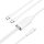 Vention USB-C 2.0/M -> 2*USB-C/M, (5A,szilikon,fehér), 1,5m, kábel