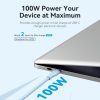 Vention USB-C 2.0/M -> 2*USB-C/M, (5A,szilikon,fehér), 1,5m, kábel