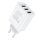 Vention USB-A+A+A (12W/12W/12W, 3-portos, fehér), töltő