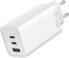 Vention USB-C+C+A (65W/30W/30W, 3-portos, fehér), töltő