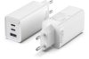 Vention USB-C+C+A (65W/30W/30W, 3-portos, fehér), töltő