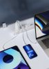 Vention USB-C+C+A (65W/30W/30W, 3-portos, fehér), töltő