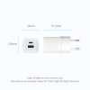 Vention USB-C+A (30W/30W, 2-portos, fehér, GaN), töltő
