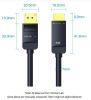 Vention Displayport 4K -> HDMI, (fekete), 1m, kábel
