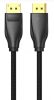 Vention Displayport/M -> Displayport/M (Szövet, fekete), 10m, kábel