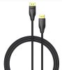 Vention Displayport/M -> Displayport/M (Szövet, fekete), 10m, kábel