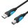 Vention USB-A 2.0 -> USB-B 2.0 (fekete), 8m, kábel