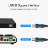 Vention USB-A 2.0 -> USB-B 2.0 (fekete), 8m, kábel