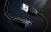 Vention USB 3.0, (hosszabbító, fekete), 3m, kábel