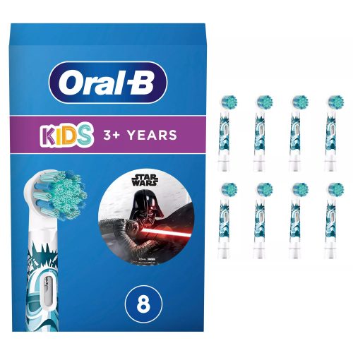 Oral-B EB10S-8 Kids gyerek elektromos fogkefefej, pótfej 8db-os, Star Wars