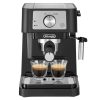 Delonghi EC260.BK Stilosa félautomata eszpresszó kávéfőző, 15bar, őrölt kávé és E.S.E pod, fekete