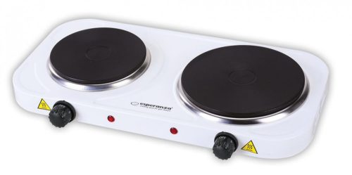 Esperanza EKH007W Yellowstone elektromos főzőlap, 2500 W, fehér