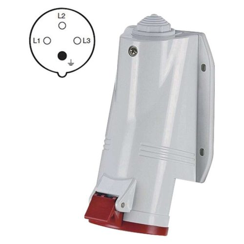 SCAME ipari falon kívüli aljzat 4p 32a/400v IP44 (A6212)