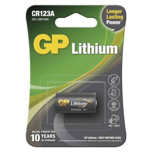 GP Lítium elem CR123A 1db/bliszter (B1501E)