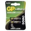 GP Batteries B15112 lítium mikro ceruza elem AAA/FR03 (2 darabos kiszerelésben rendelhető, az ár darabonként értendő)