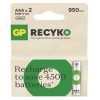 GP ReCyko B25112 950 mAh NiMH AAA/HR03 mikro ceruza akkumulátor (2 darabos kiszerelésben rendelhető, az ár darabonként értendő)