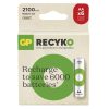 GP ReCyko B2521V 2100 mAh NiMH AA/HR6 ceruza akkumulátor (6 darabos kiszerelésben rendelhető, az ár darabonként értendő)