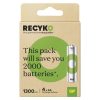 GP ReCyko B25234 1300mAh NiMH AA/HR6 ceruza akkumulátor (4 darabos kiszerelésben rendelhető, az ár darabonként értendő)