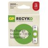 GP ReCyko B2527V 2600mAh NiMH AA/HR6 ceruza akkumulátor (6 darabos kiszerelésben rendelhető, az ár darabonként értendő)