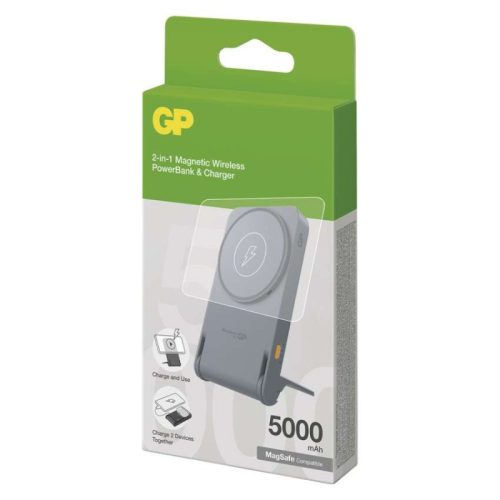 GP B6305B Powerbank Q05B , 5 000 mAh, 20 W+Wireless, fekete 
