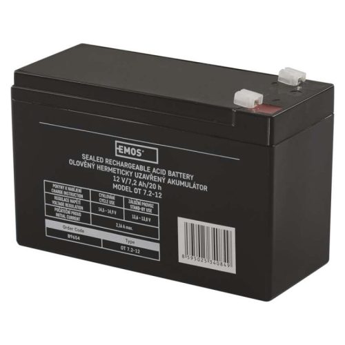 Emos B9654 Ólomakkumulátor 12V 7.2Ah 