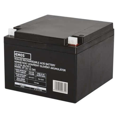 Emos B9683 Ólomakkumulátor 12V 26Ah 