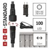 Emos D1CC03 karácsonyi fényfüzér, jégcsap, 2.9x0.9méter, 100LED, kül- és beltéri, hideg fehér, időzítő
