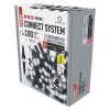 Emos D2AC04 PROFI sorolható karácsonyi fényfüzér, 10méter, 100LED, kül- és beltéri, hideg fehér, fekete